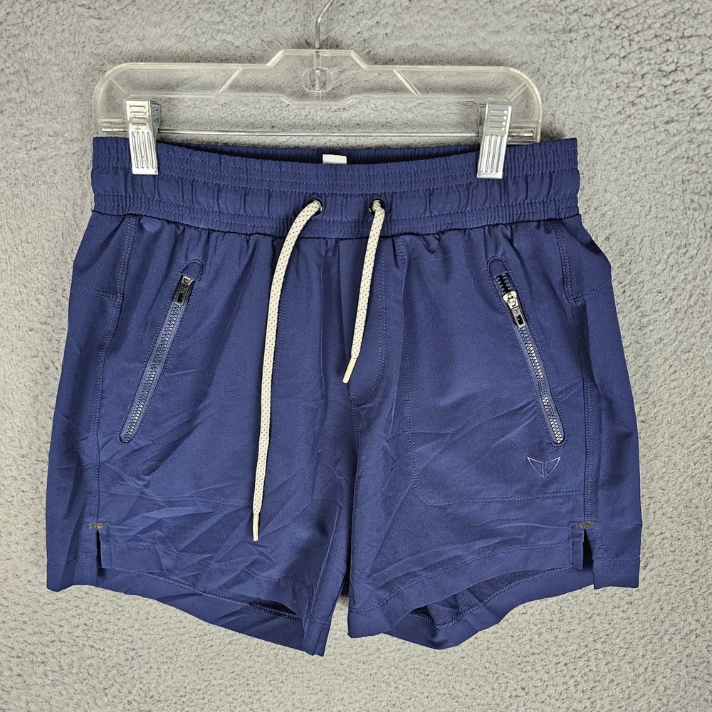 Korsa Shorts Womens XS Blue Roadrunner Sports Running Athletic Zipper Pockets